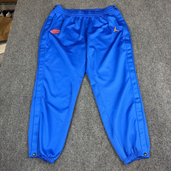 Florida Gators Jordan Pants Mens 2XL Blue Tear Away Warmup Player Issued NEW - Picture 3 of 10